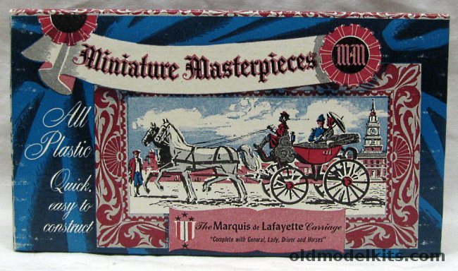 Miniature Masterpieces 1/48 Marquis de Lafayette Carriage, K502-98 plastic model kit
